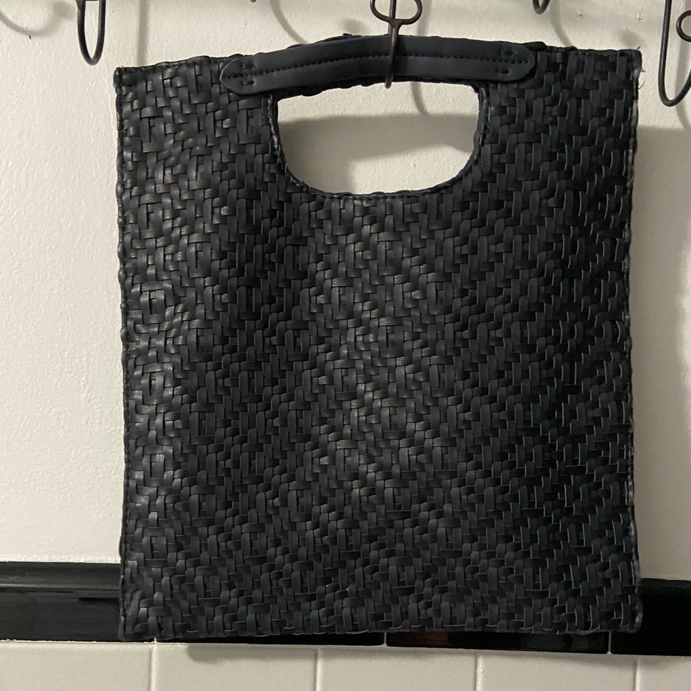 Anthropologie Woven Vegan Leather handbag
